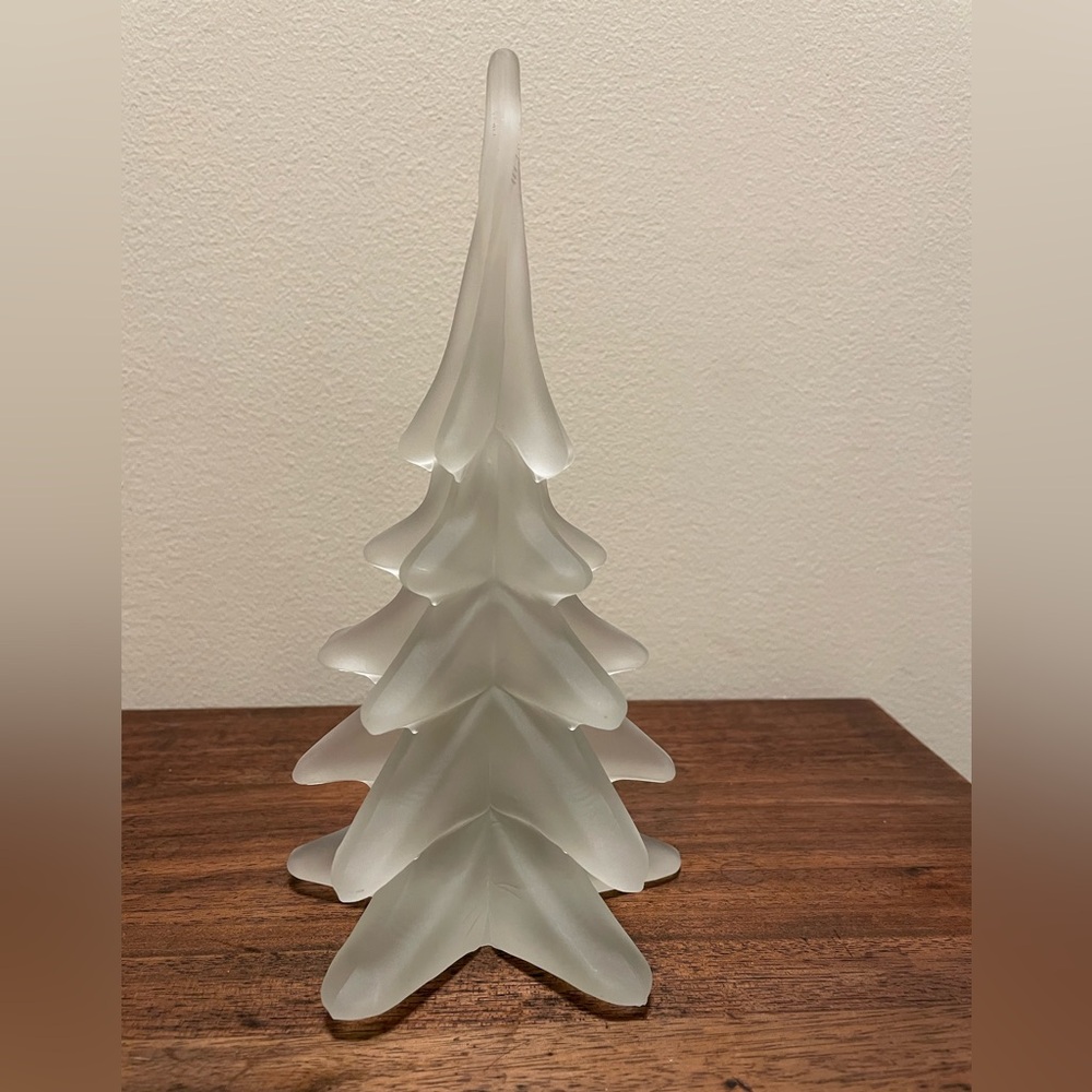 Frosted Glass Christmas Tree 8 1/2” - Picture 5 of 6